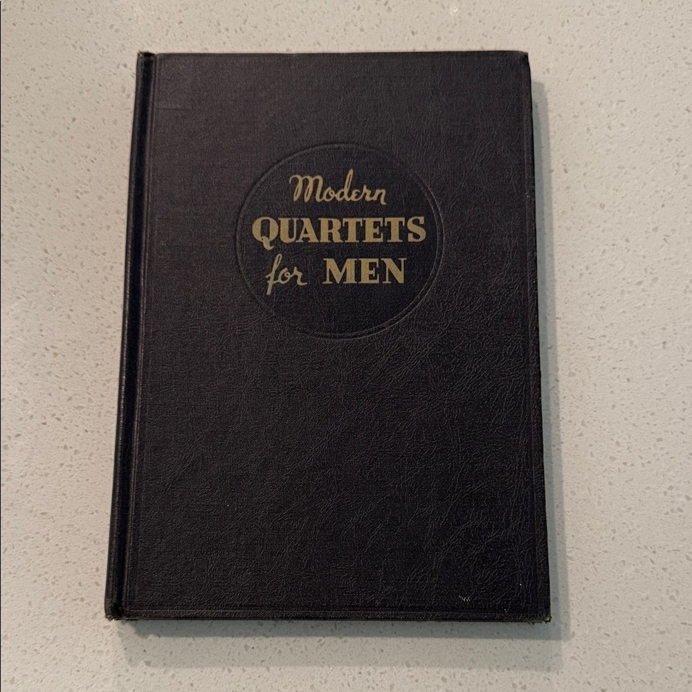 Vintage Modern Quartets for Men Hardcover Book - Black